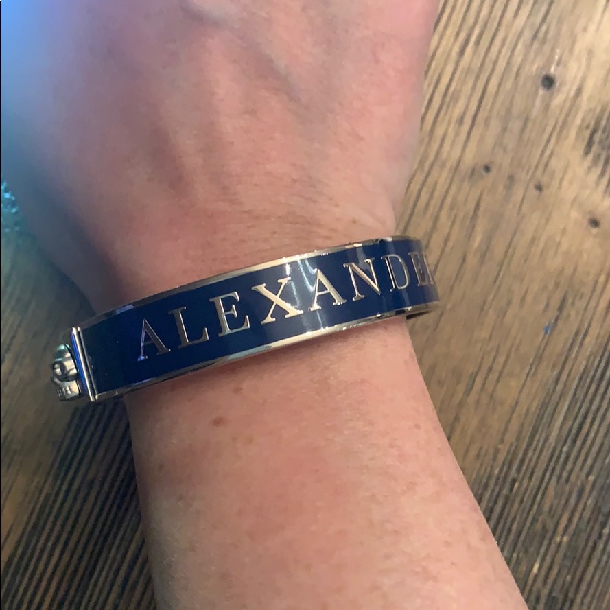 Alexander Mcqueen Navy Bracelet